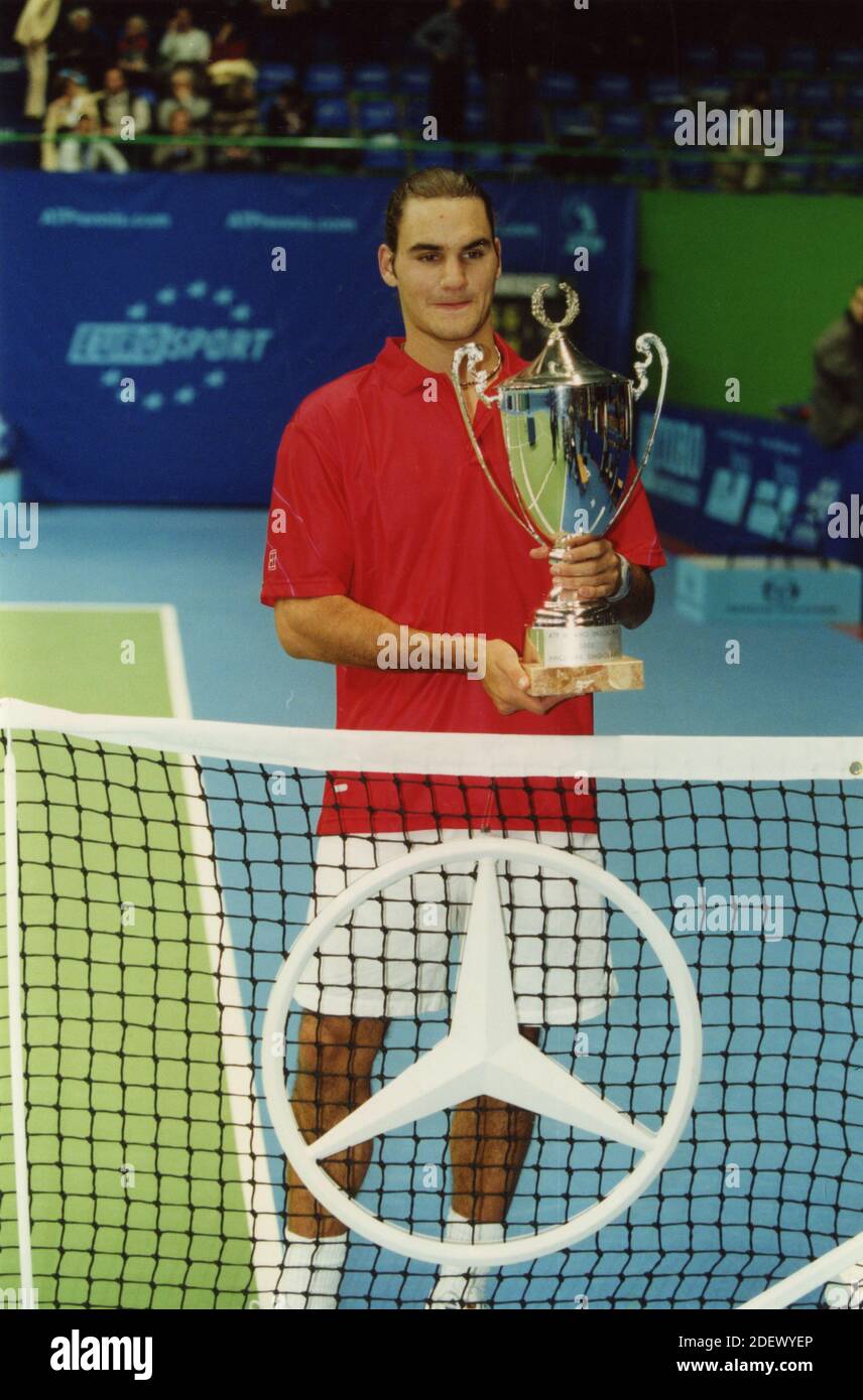 El tenista suizo Roger Federer, 2000s Foto de stock