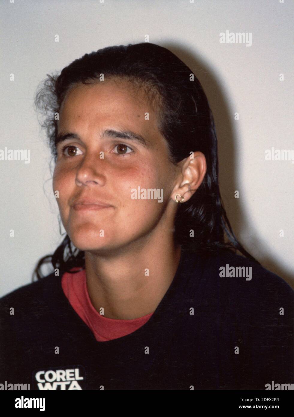 La jugadora estadounidense de tenis Mary Joe Fernández, 1997 Foto de stock