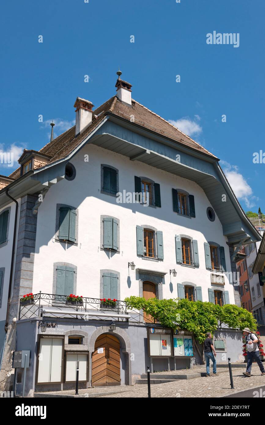 Suiza, Vaud, Waadt, Montreux, Les Planches, Maison Visinand, Théâtre  Montreux Riviera TMR Fotografía de stock - Alamy