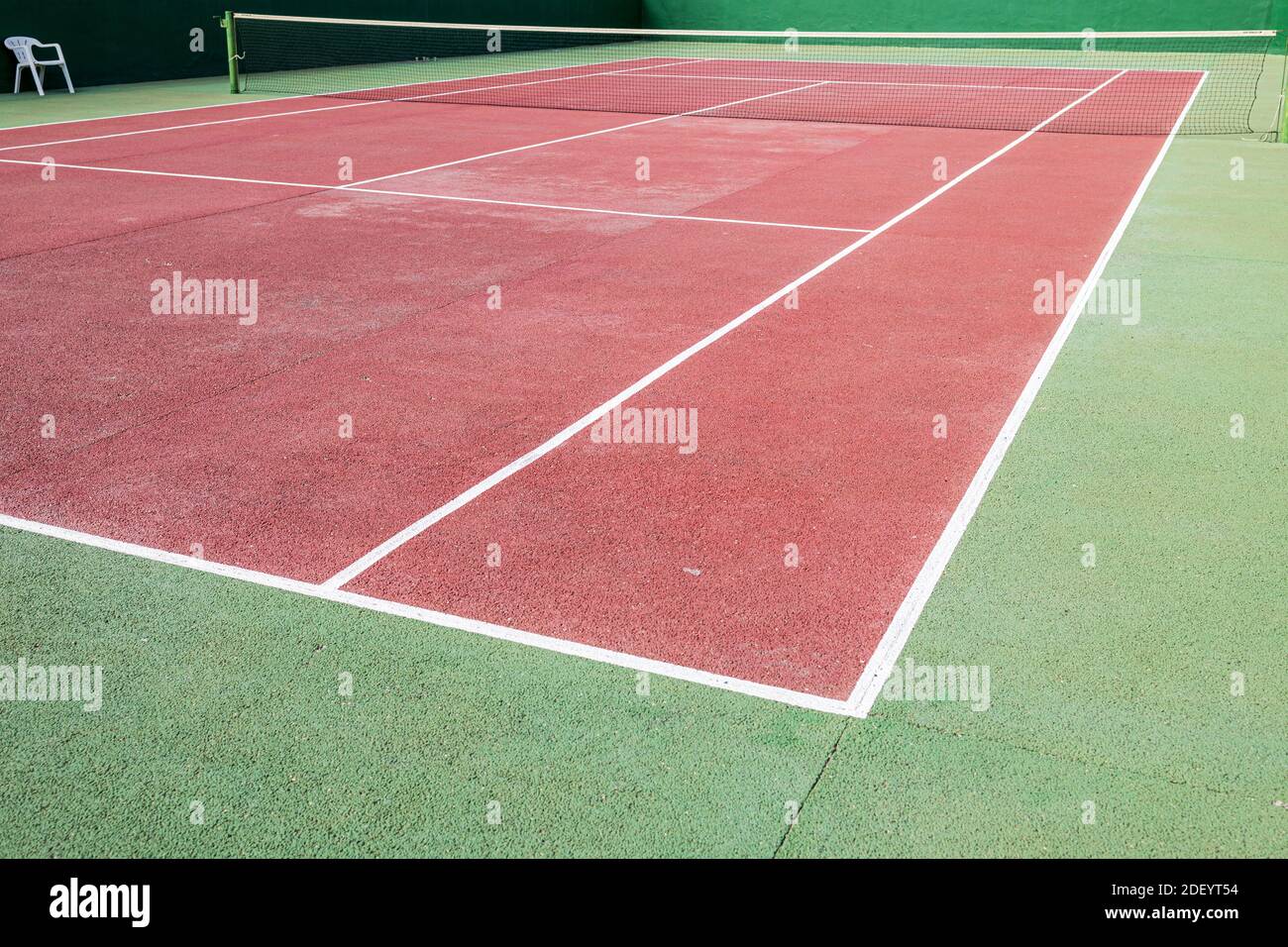 Pista dura, pistas de tenis en Costa Adeje, Tenerife, Islas Canarias, España Foto de stock