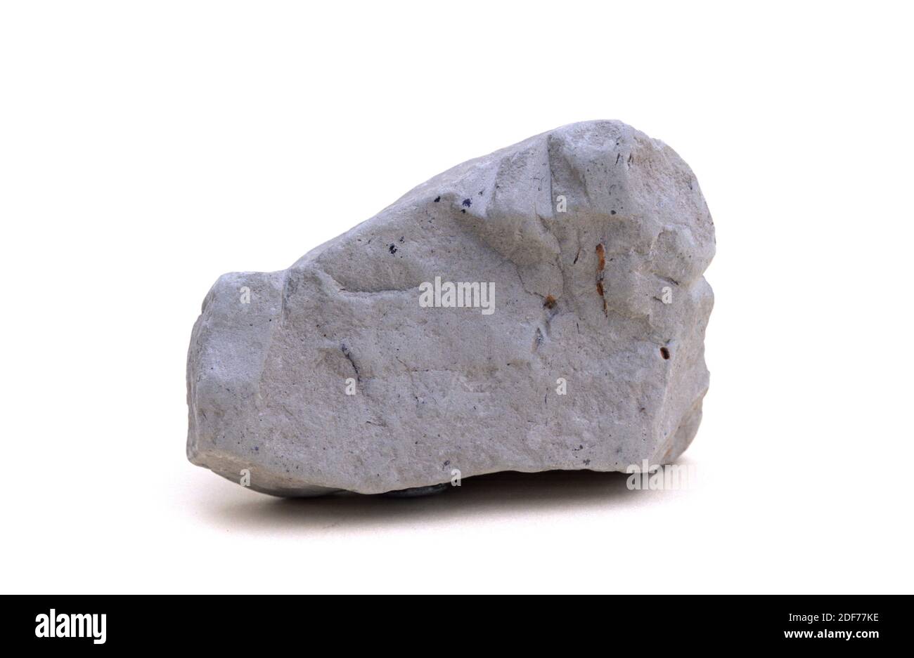 La piedra de barro es una roca sedimentaria de grano fino compuesta por minerales de arcilla. Muestra. Foto de stock