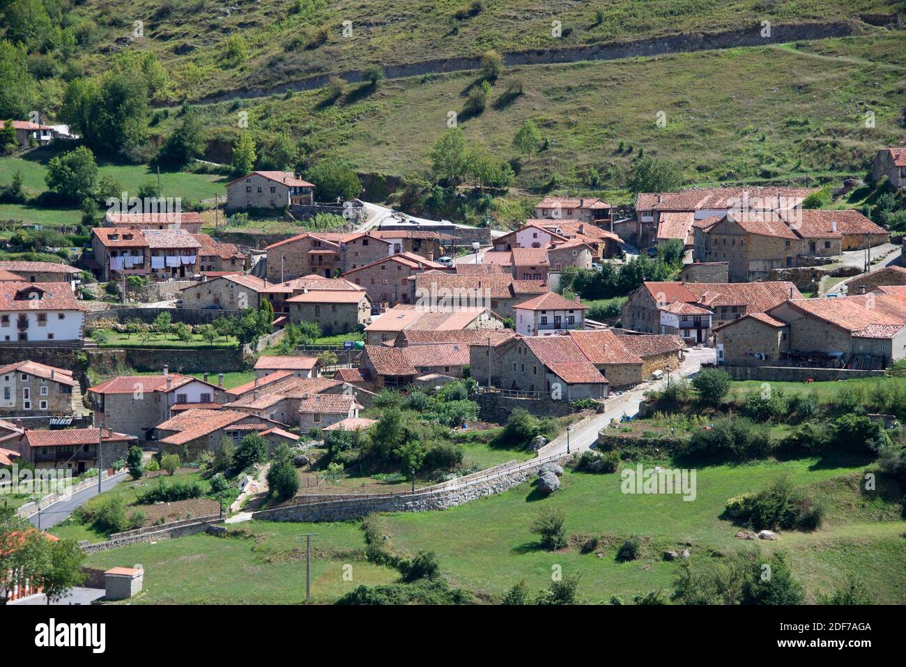Tudanca, distrito de Saja-Nansa, Cantabria, España. Foto de stock