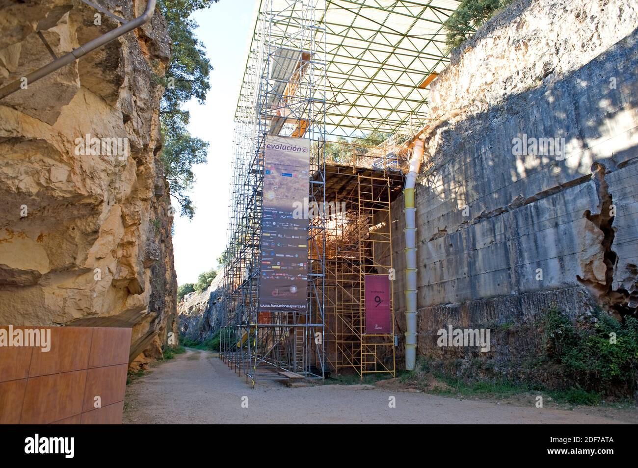 Sitio arqueológico de Atapuerca Patrimonio de la Humanidad. Provincia de Burgos, Castilla y León, España. Foto de stock
