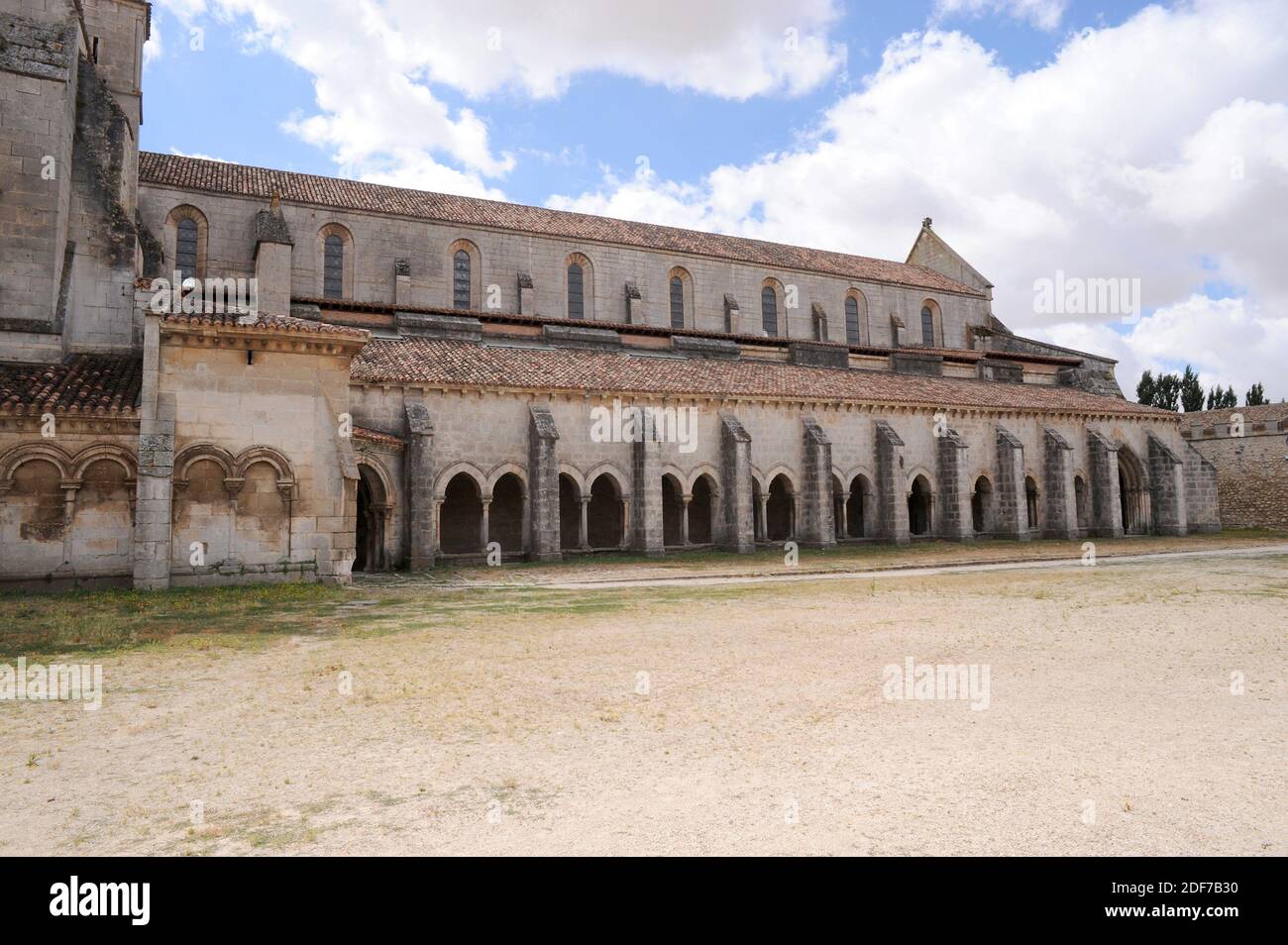 Monasterio de Santa María la Real de las huelgas, cisterciense siglo 12. Provincia de Burgos, Castilla y León, España. Foto de stock