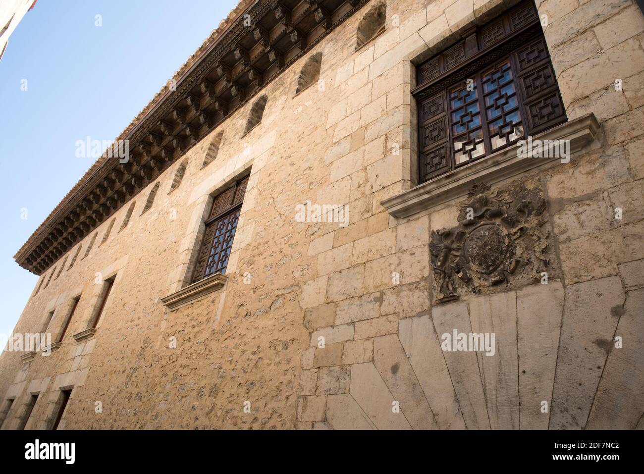 Morella Palacio-casa de Cardenal Ram (siglo 16). Els Ports, Castellón, Comunidad Valenciana, España. Foto de stock