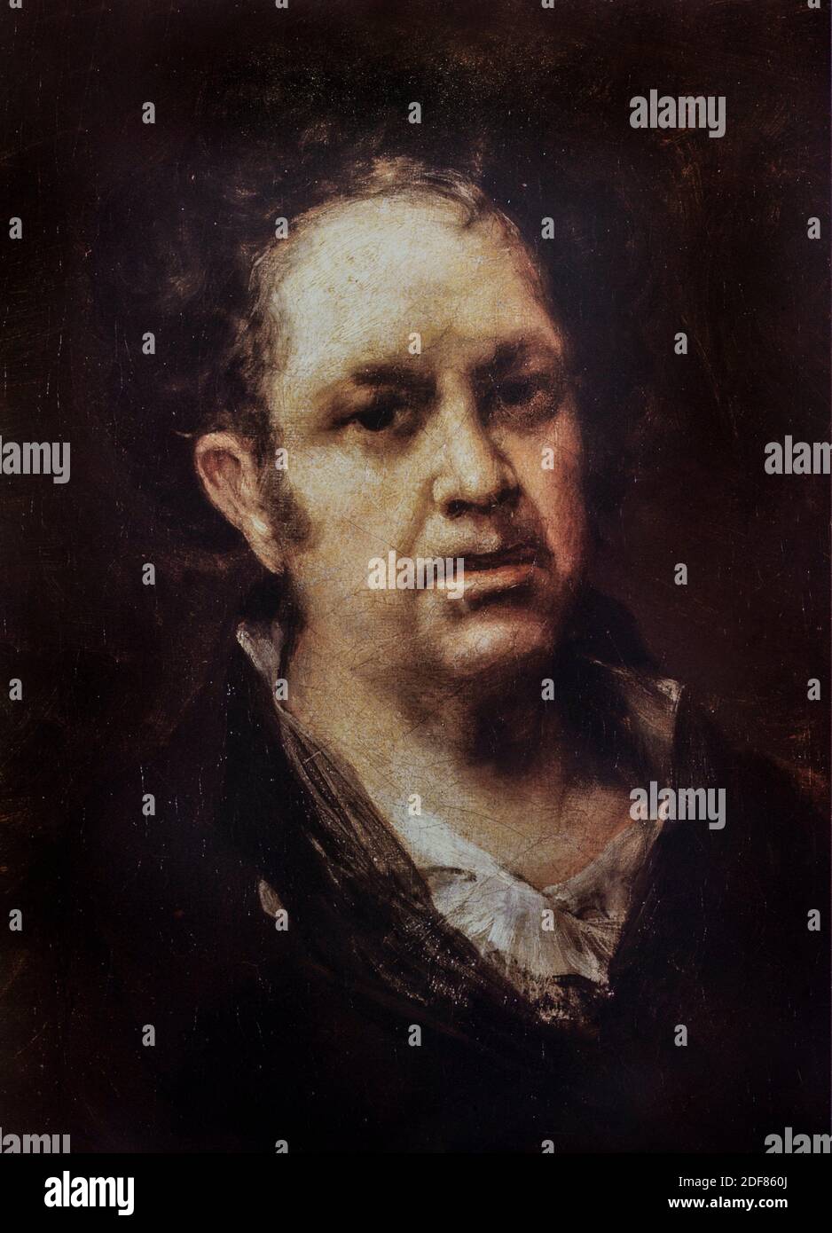 Francisco de Goya autorretrato pintado en 1815. Pintor y grabador