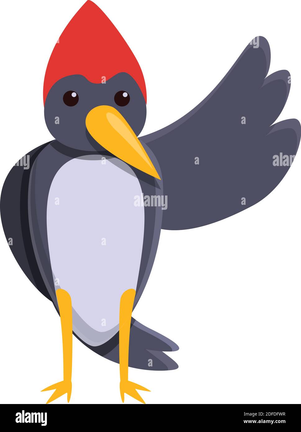 Icono de pájaro carpintero. Dibujos animados de pájaro carpintero icono  vector para diseño web aislado sobre fondo blanco Imagen Vector de stock -  Alamy