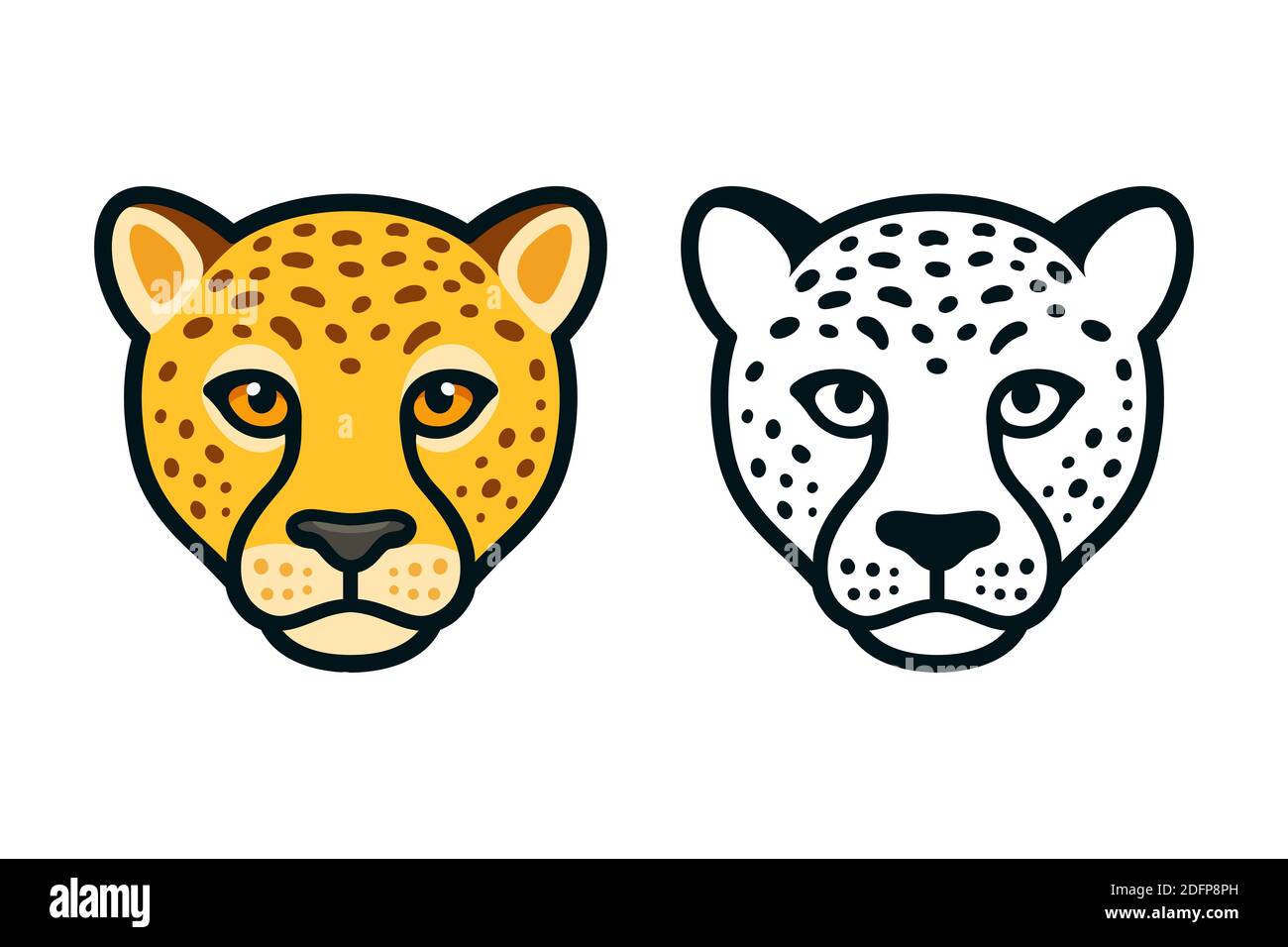 Cartoon Cheetah Vector Vectors Fotos E Imagenes De Stock Alamy