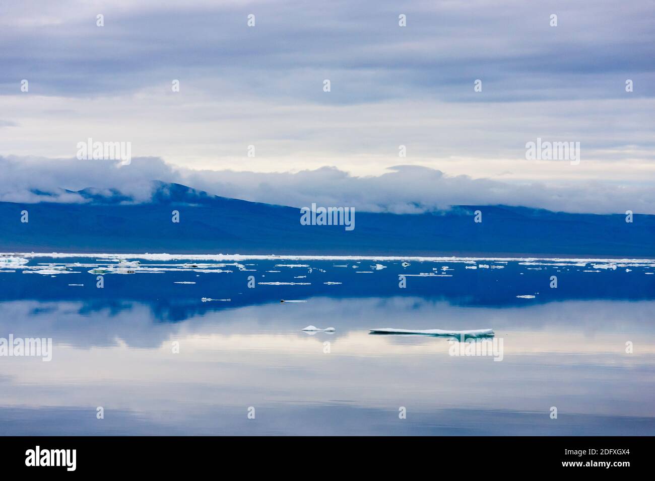Cabo Vankarem, isla de Wrangel, Mar de Chukchi, el extremo oriental de Rusia Foto de stock
