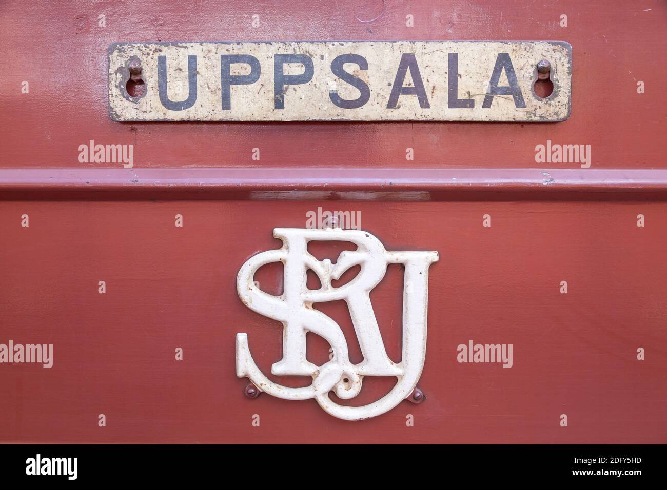 Geografía / viajes, Suecia, Uppsala laen, Uppsala, tonto de locomotora de vapor en el viaje de Uppsala a , Derechos adicionales-liquidación-Info-no-disponible Foto de stock