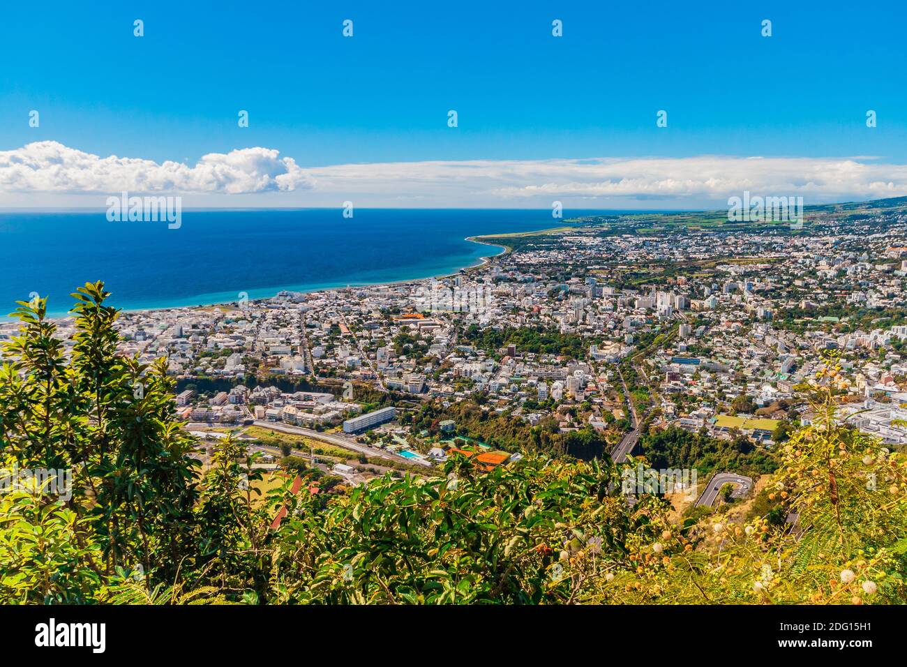 Ciudad de SaintDenis, capital de la Isla de la Reunión Fotografía de