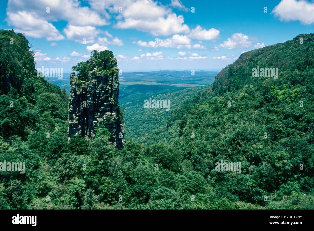 Pinnacle Rock en el cañón del río Blyde Sudáfrica Foto de stock