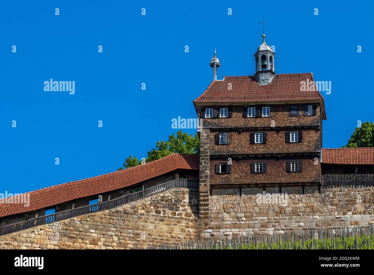 Esslingen am Neckar, Esslinger Burg, Hochwacht, Baden-Württemberg, Alemania Foto de stock