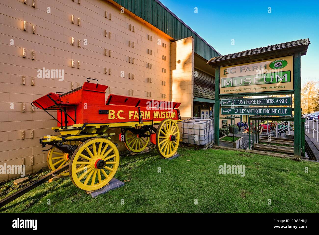 BC Farm Museum, Fort Langley, British Columbia, Canadá Foto de stock