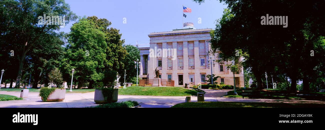 Edificio del gobierno en una ciudad, Ayuntamiento, Raleigh, Condado de Wake, Carolina del Norte, Estados Unidos Foto de stock
