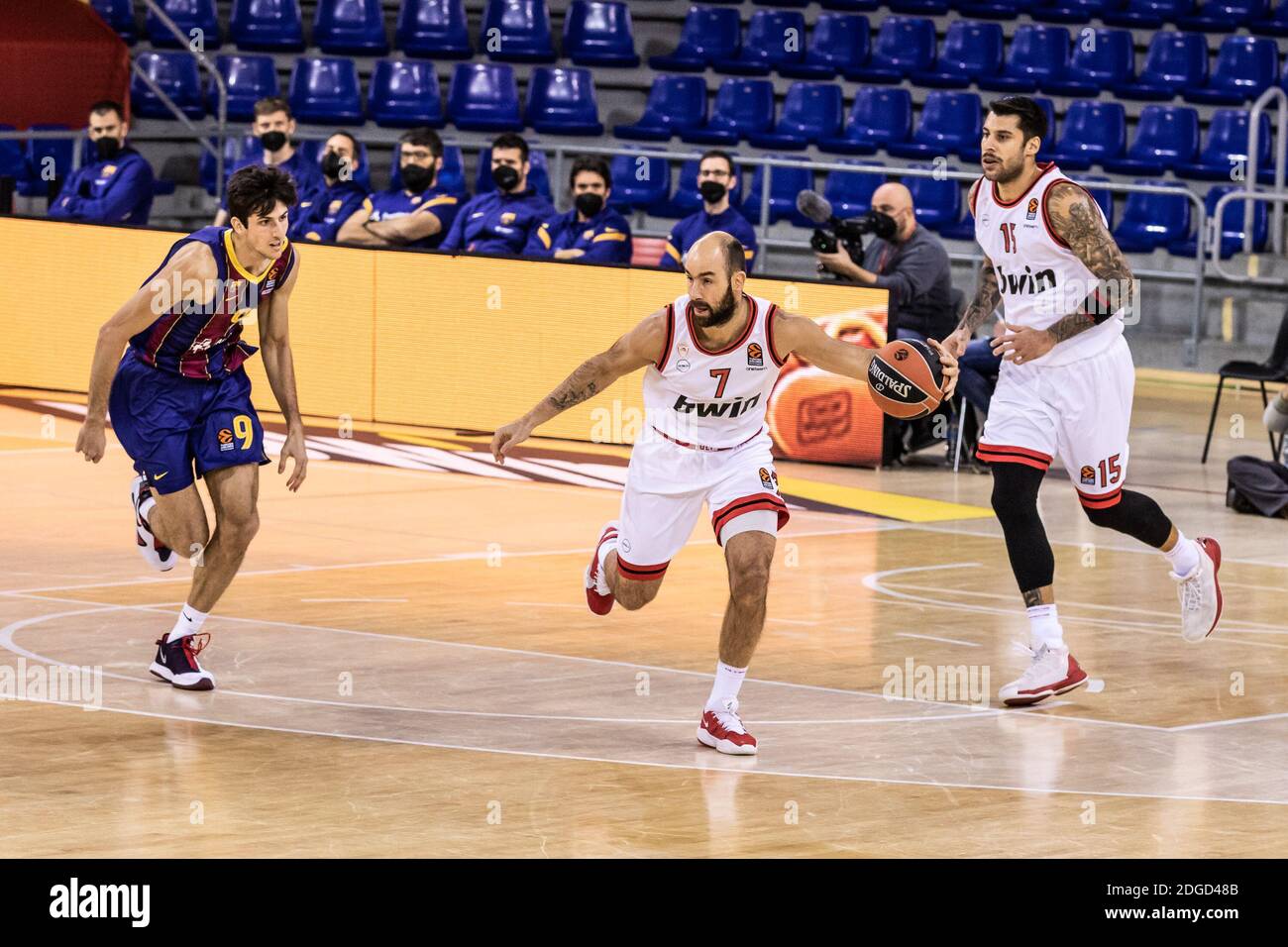 Vassilis Spanoulis del Olympiacos Pireo durante la Euroliga de Turkish  Airlines Partido de baloncesto entre el FC Barcelona y Olim / LM Fotografía  de stock - Alamy