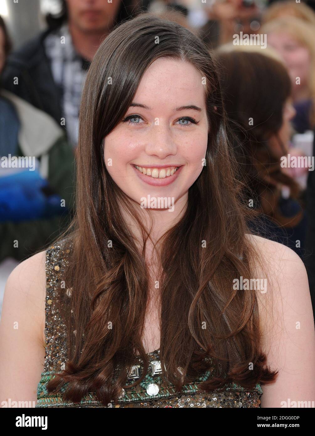 Anna Popplewell llega para los 2011 National Movie Awards en Wembley Arena, Londres. Foto de stock