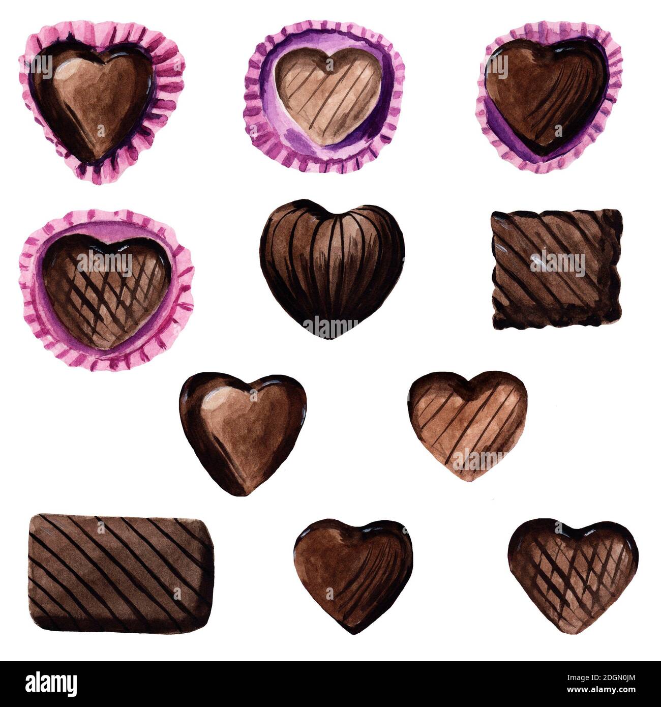 Caja de chocolates en forma de corazón Imágenes recortadas de stock - Alamy