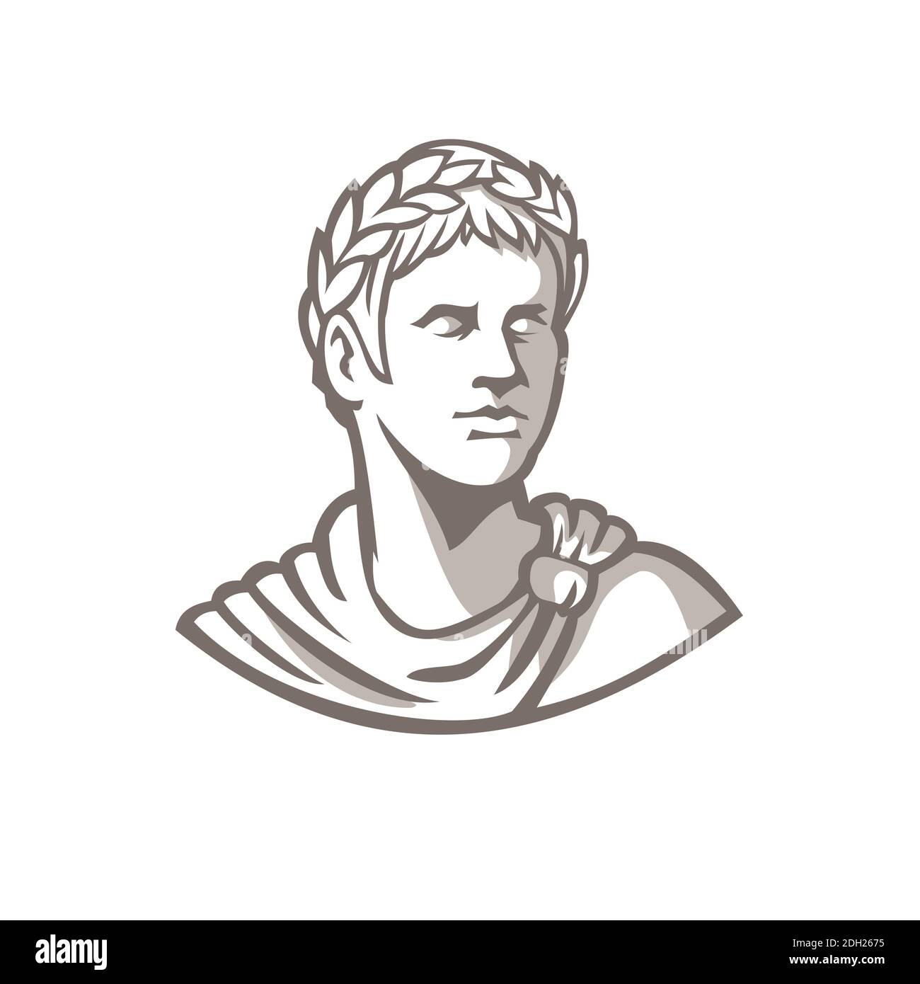 Antigua mascota del emperador romano Bust Fotografía de stock - Alamy