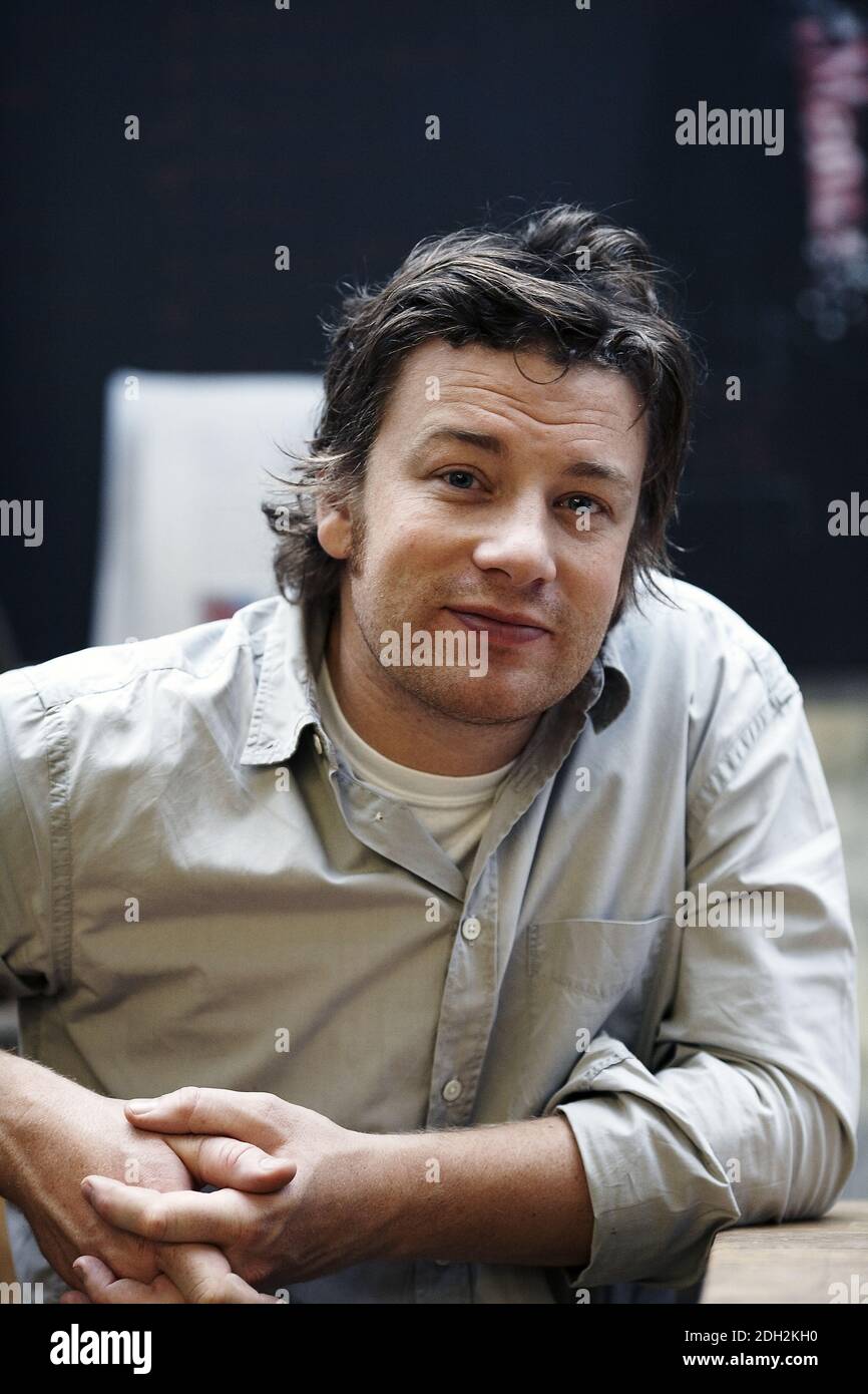 GRAN BRETAÑA / Londres / Celebrity chef Jamie Oliver 3. Enero de 2000. Foto de stock
