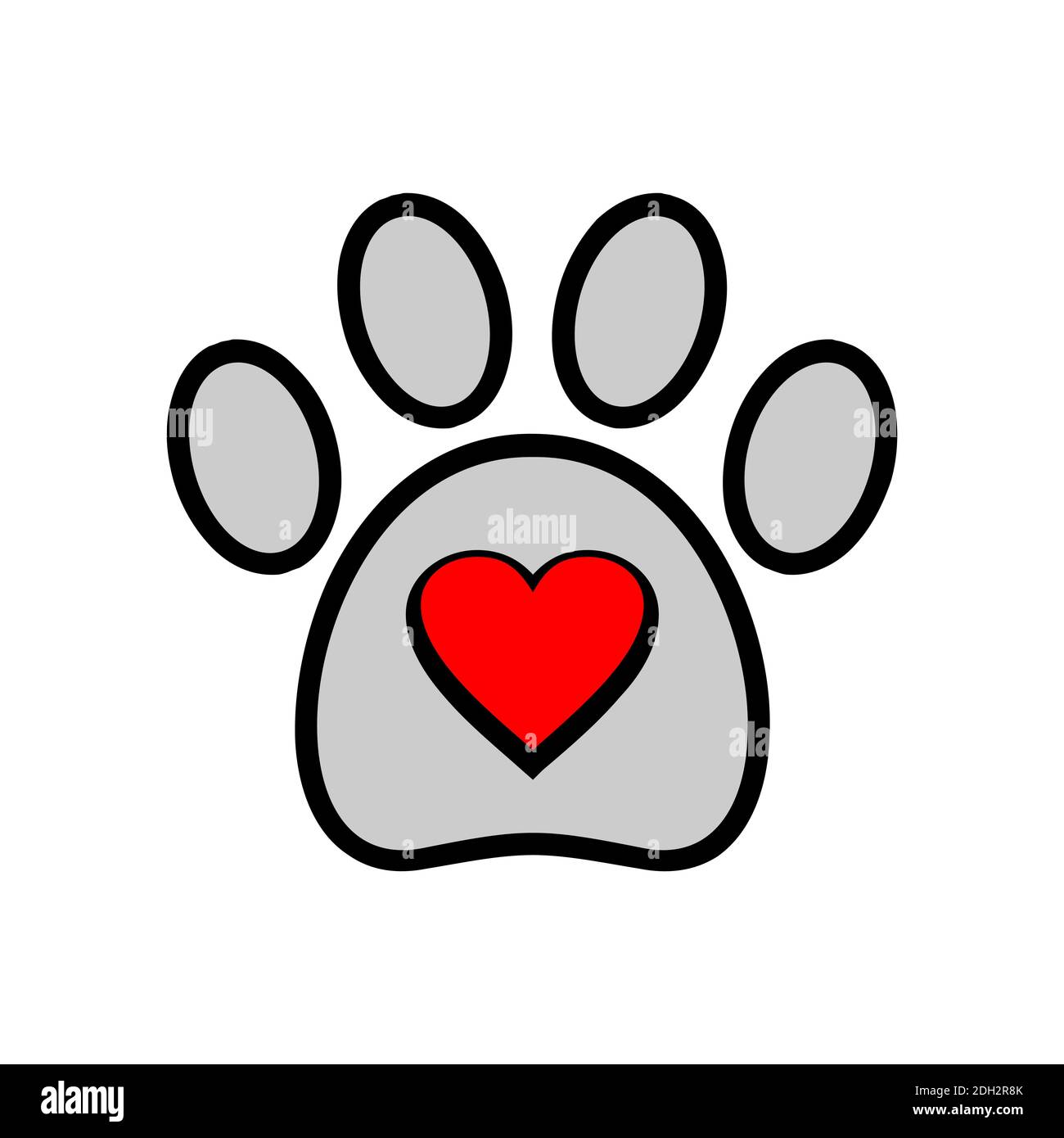 amor mascotas perro logotipo icono vector concepto de diseño Imagen Vector  de stock - Alamy