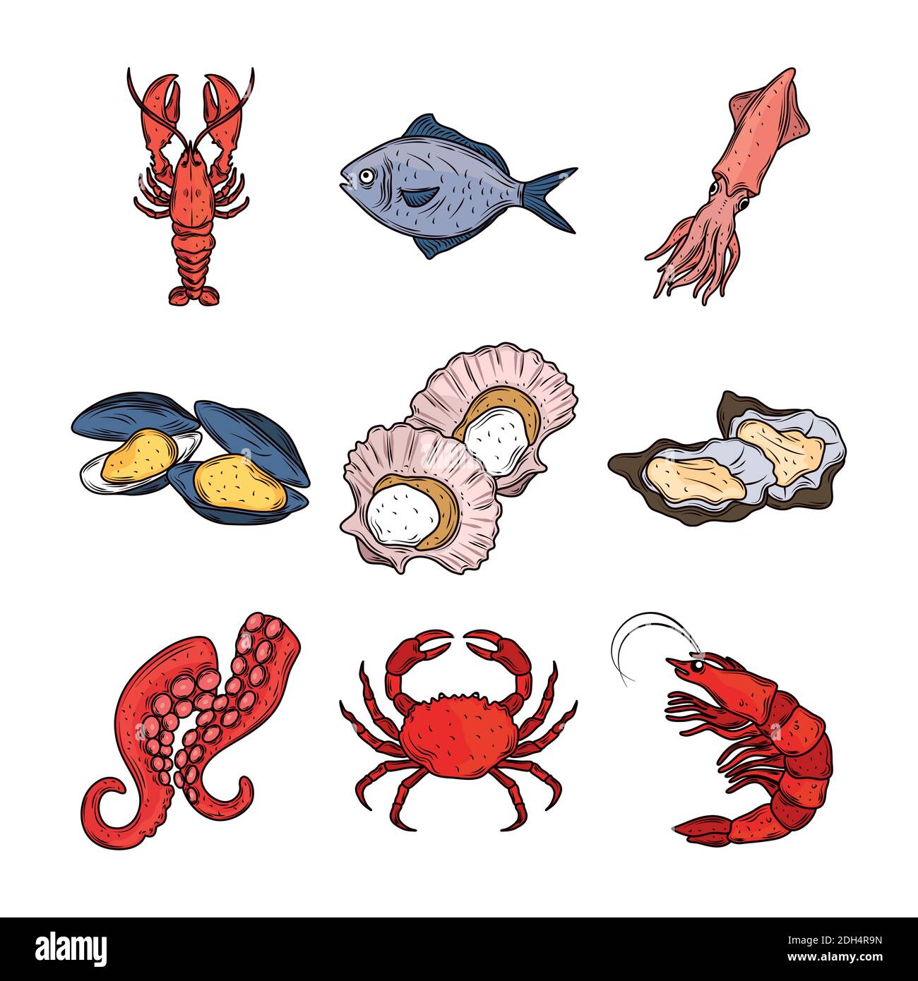 mariscos langosta calamar pescado cangrejo pulpo ostras menú gourmet ...