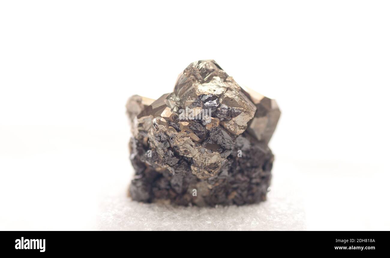 Las Piritas de hierro metálico, muestra de mineral de oro del tonto Foto de stock