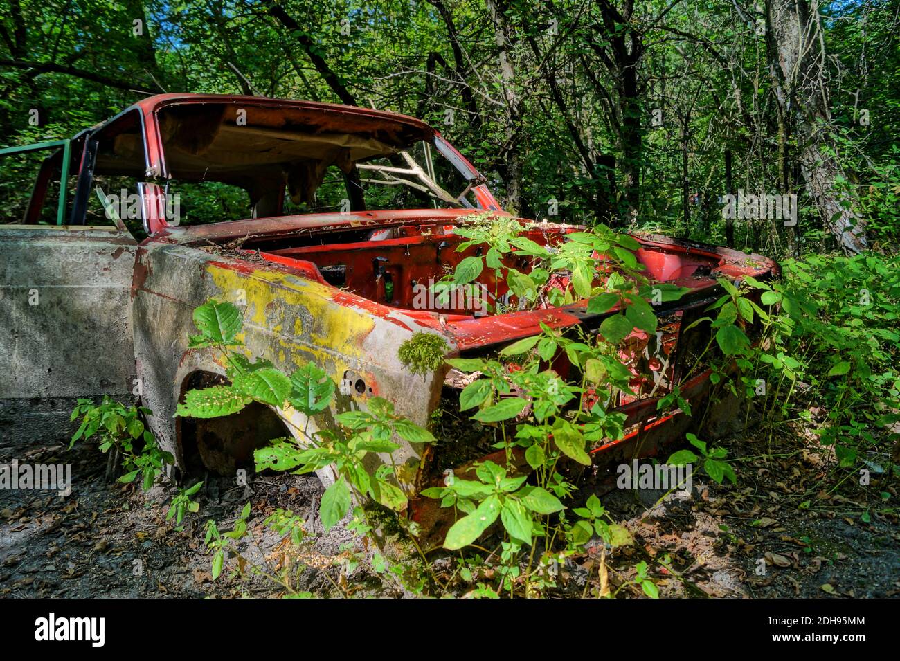 Zona de exclusión de Chernóbil, Prypjat, Ucrania Foto de stock