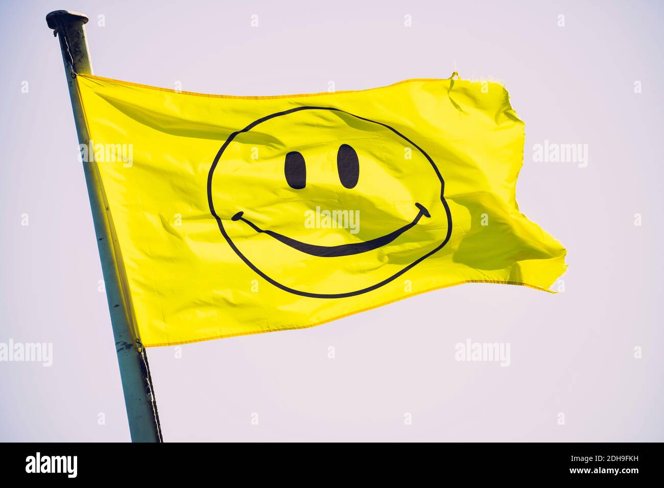 Smiley Bandera en Hamburgo, Alemania Foto de stock