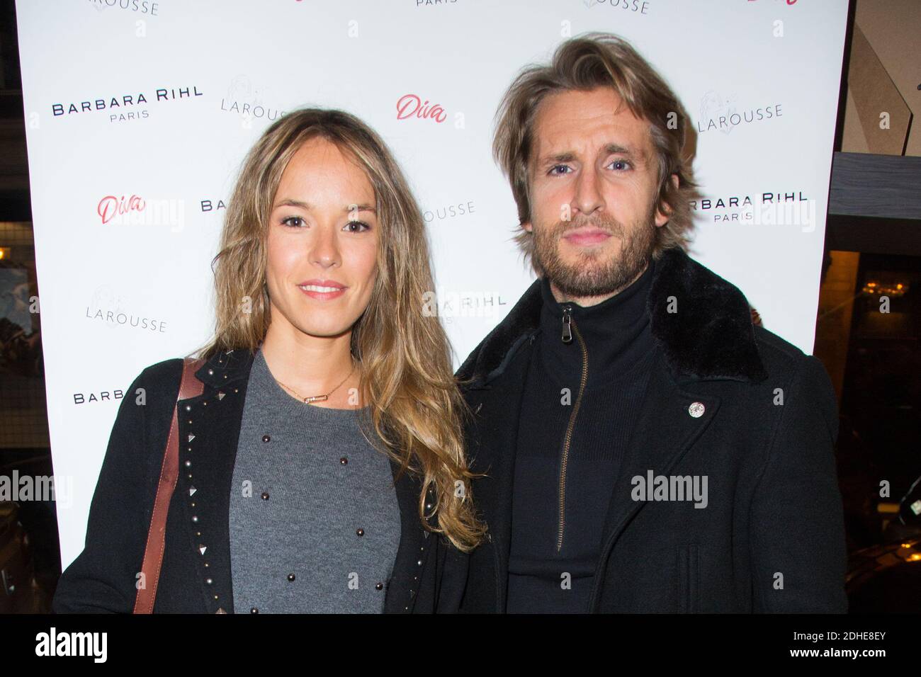 Elodie Fontan Et Son Compagnon Philippe Lacheau Lors Du Coctel De Lancement De Du Livre Diva De Reem Kherici A La Boutique Barbara Rihl Le 08 Novembre 17 A Paris France Foto