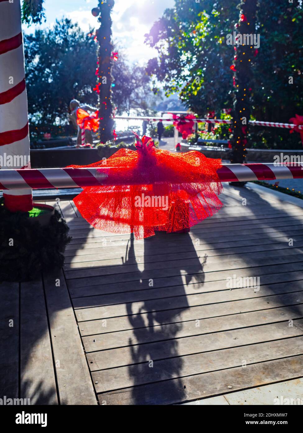 Adviento primer plano decoración festiva en Opatija en Croacia Europa Foto de stock