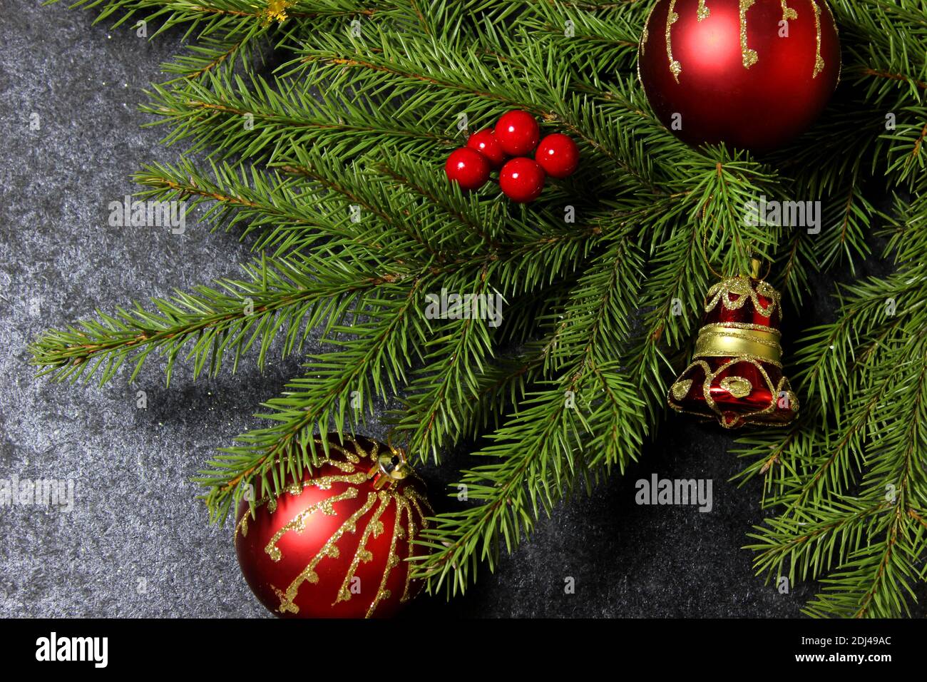 Fondo de Navidad con la capacidad de insertar texto. Saludos de vacaciones. Foto de stock