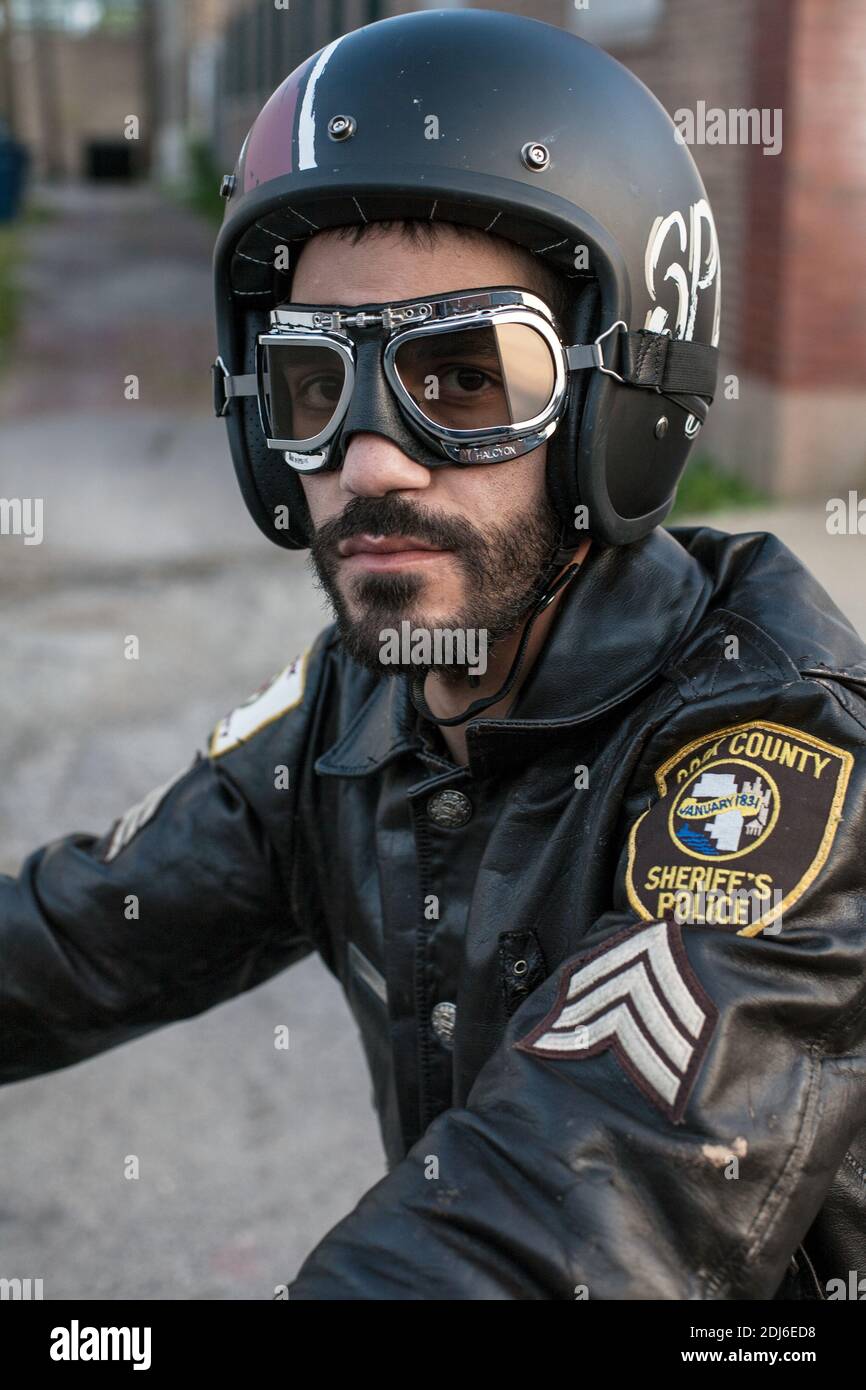 Casco de moto retro fotografías imágenes de alta resolución Alamy