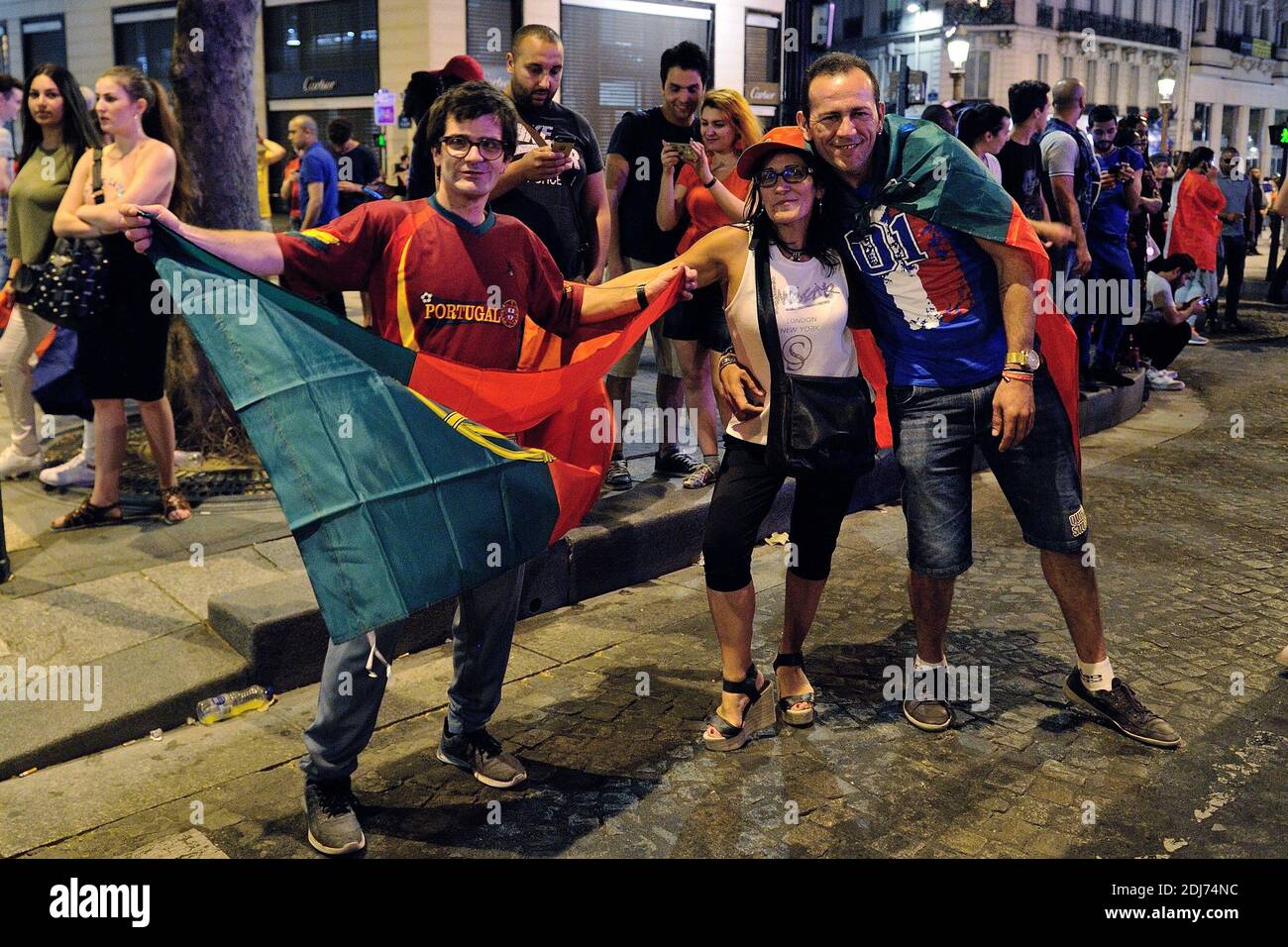Atmosphere generale apres la victoire du Portugal lors de l'UEFA euro