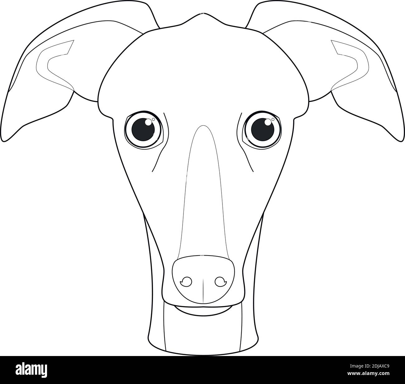 Greyhound dog cartoon illustration fotografías e imágenes de alta  resolución - Alamy