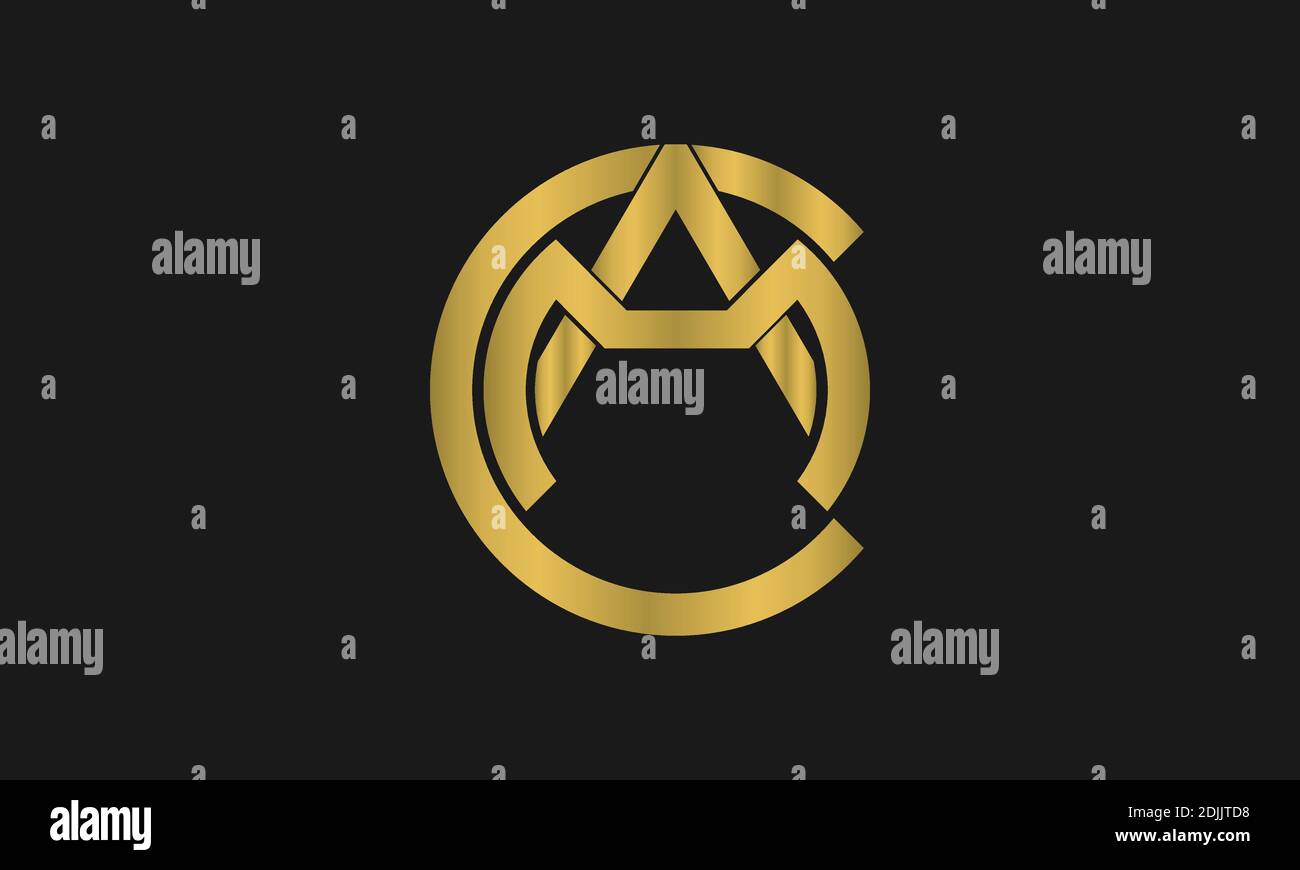 C , A , M , Diseño del logotipo de la carta CAM y logotipo del monograma.  Letra inicial