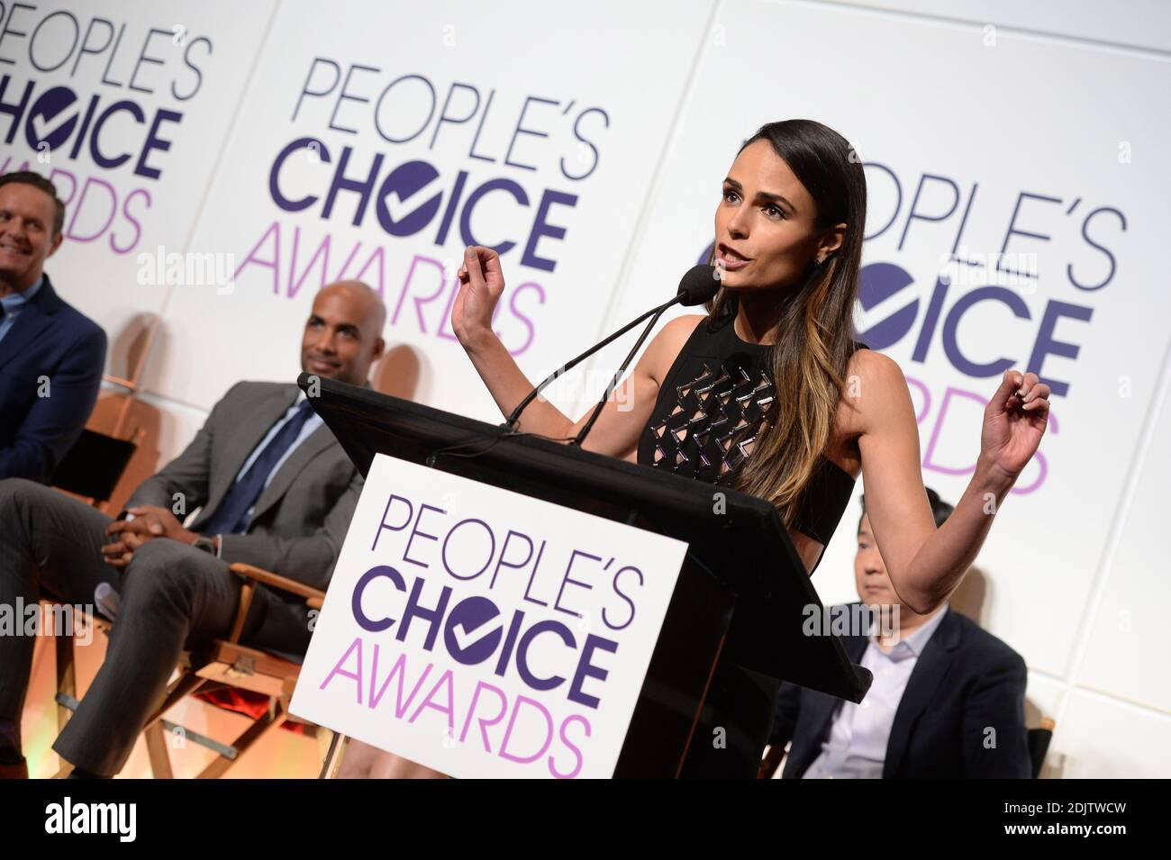 Jordana Brewster asiste a la Conferencia de Prensa de Nominaciones de los  Premios People's Choice en el Paley Center for Media el 15 de noviembre de  2016 en Beverly Hills, los Angeles,