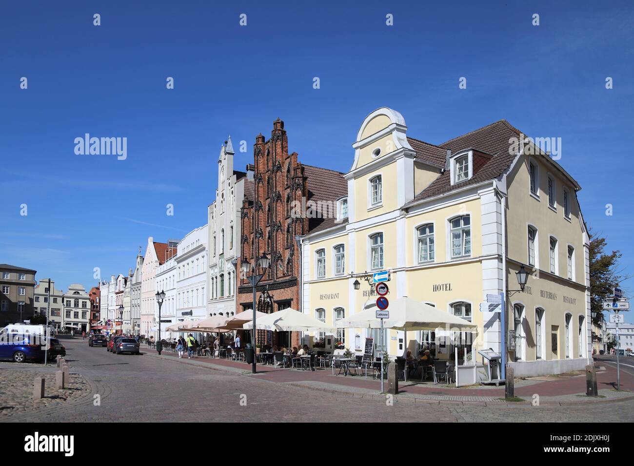 Alemania, Mar Báltico, Mecklemburgo-Pomerania Occidental, Ciudad Hanseática de Wismar, Viejo Suez Foto de stock