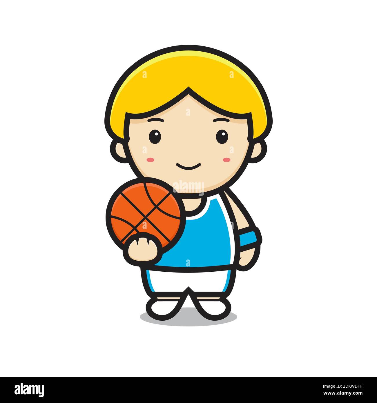 Cartoon illustration child playing basketball fotografías e imágenes de  alta resolución - Alamy