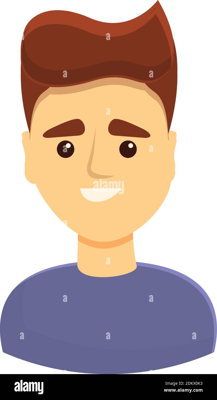 Icono de gente sonriente. Dibujos animados de personas sonriendo icono  vector para diseño web aislado sobre fondo blanco Imagen Vector de stock -  Alamy
