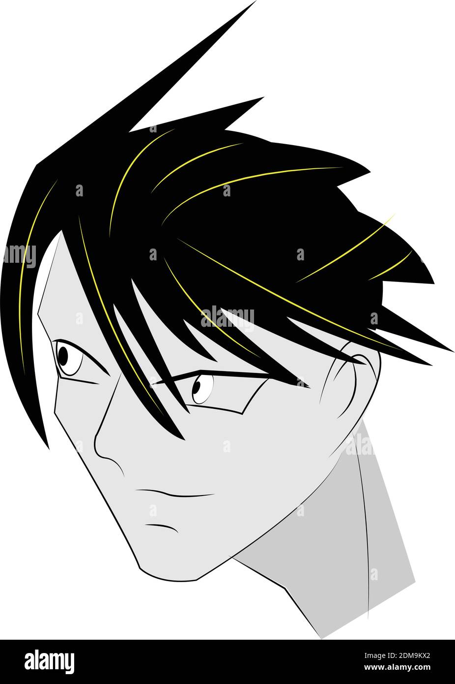 Cara hombre anime Imagen Vector de stock - Alamy Cara hombre anime Imagen Vector de stock - Alamy