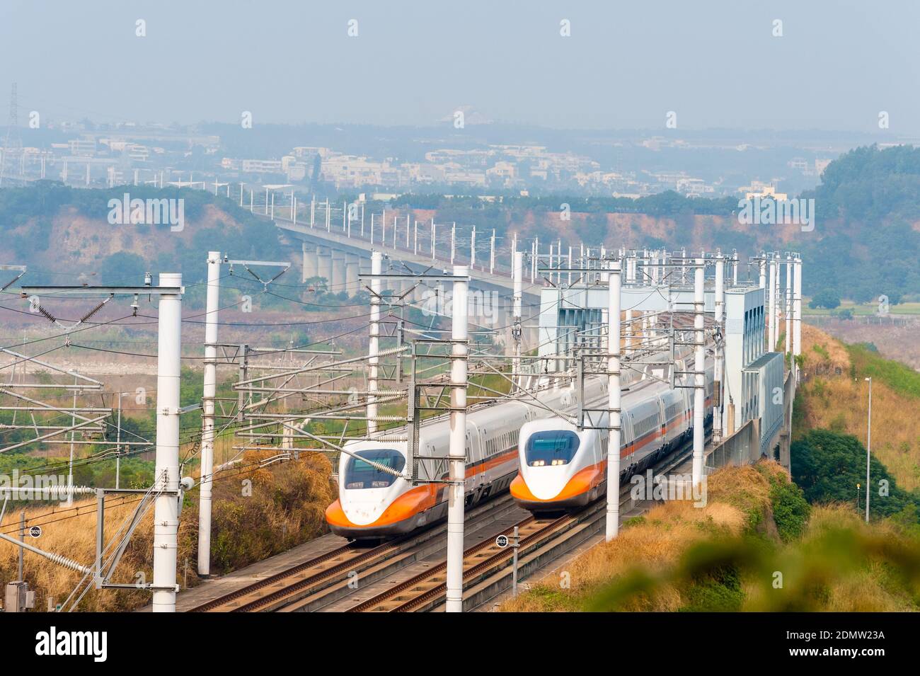 Taiwán (trenes de alta velocidad) en miaoli THSR Foto de stock