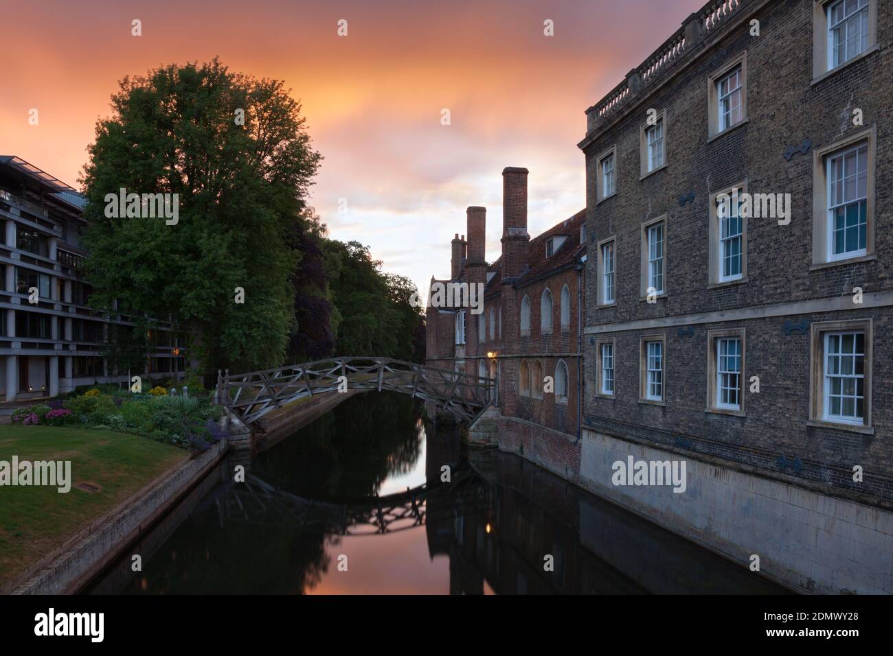 Matemático Bridge, Queens College, Cambridge University, Cambridge, Reino Unido Foto de stock