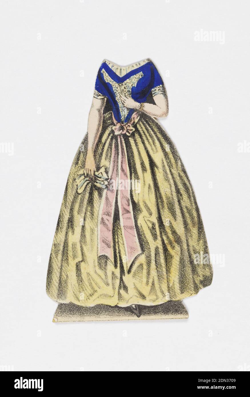 Jenny Lind Paper Doll Costume, Agathe de la ópera 'der Freischutze' (el