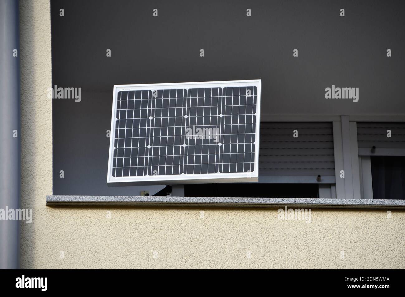 módulo solar en balcón en alemania Foto de stock