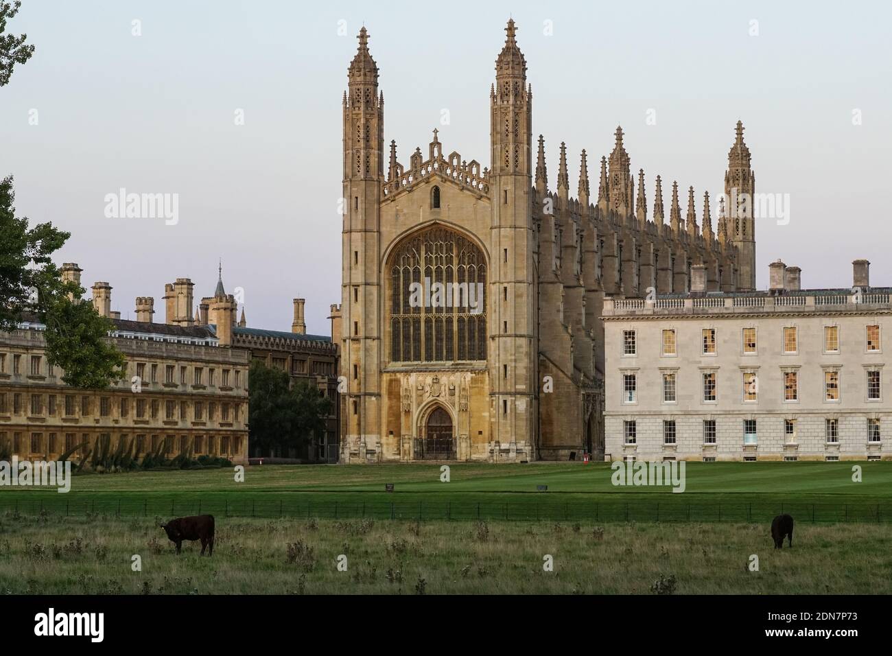 King's College Chapel en la Universidad de Cambridge, vista desde la parte posterior, Cambridge Cambridgeshire Inglaterra Reino Unido Reino Unido Reino Unido Foto de stock