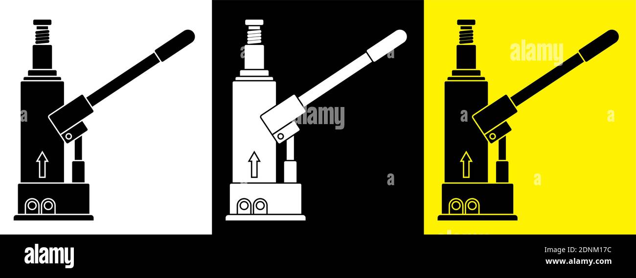 Gato hidráulico para coche sobre ruedas. cinturón de coche en talleres de  reparación. elevación aumentada. Transporte elevador para cambio de ruedas.  vector realista 8922442 Vector en Vecteezy