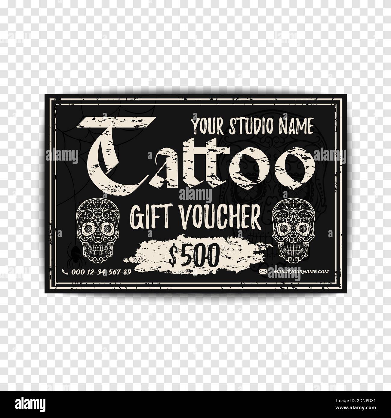 Vale Por Un Tatuaje Tienda de tatuajes Imágenes vectoriales de stock - Alamy