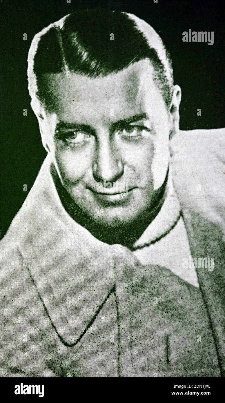 Fotografía de Clive Brook (1887-1974) un actor de cine inglés. Foto de stock