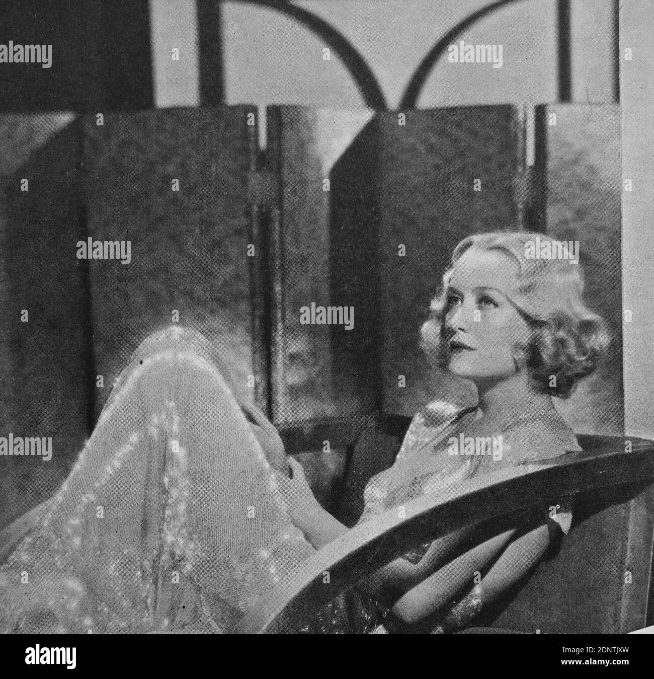 Fotografía de Miriam Hopkins (1902-1972) una actriz estadounidense. Foto de stock